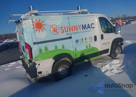 2024 Ram Promaster 1500 Low Roof 118 Wb W/Pass Seat from USA, damaged, VIN 3C6LRVNGXRE120891